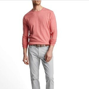 Peter Millar Men's Small Scarlet Lily Excursionist Flex Sweater MSRP $325